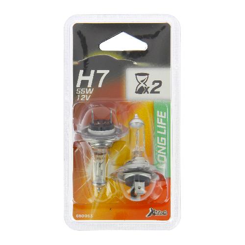 Ampoules H7 12V XLTECH 2 ampoules H7 LongLife 55W