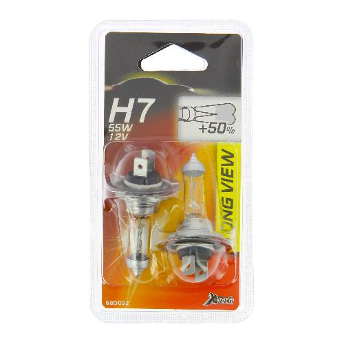 Ampoules H7 12V XLTECH 2 ampoules H7 LongView 55W