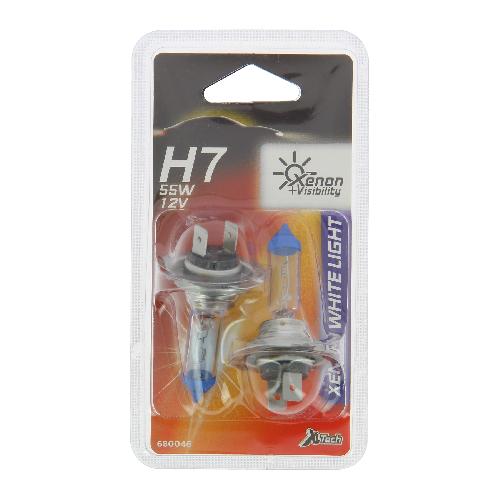 Ampoules H7 12V XLTECH 2 ampoules H7 Xenon White Light