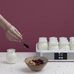 Yaourtiere - Fromagere Yaourtiere HKoeNIG - ELY120 - Capacite 12 pots de 160ml - Programmable jusqu'a 15h - 15W