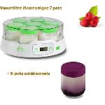 Yaourtiere - Fromagere Yaourtiere LITTLE BALANCE - Capacite 7 pots de 190ml + 6 pots additionnels - Programmable jusqu'a 14h - 20W