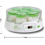 Yaourtiere - Fromagere Yaourtiere LITTLE BALANCE - Capacite 7 pots de 190ml + 6 pots additionnels - Programmable jusqu'a 14h - 20W