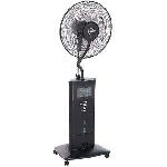 YELLOWSTONE - Ventilateur brumisateur sur pied O40cm 100W noir