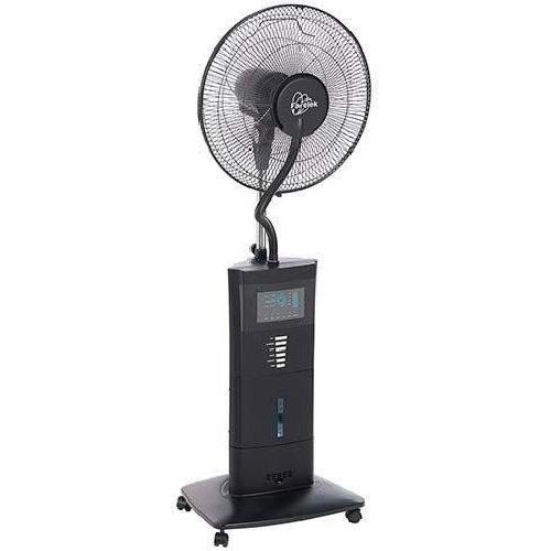 Ventilateur YELLOWSTONE - Ventilateur brumisateur sur pied Ø40cm 100W noir