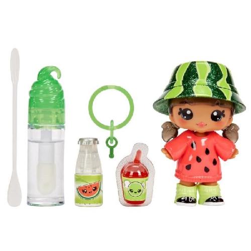 Figurine Miniature - Personnage Miniature Yummiland - 1 poupée 10 cm et un gloss pailleté a créer - Maya - Goût Pasteque - Des 4ans