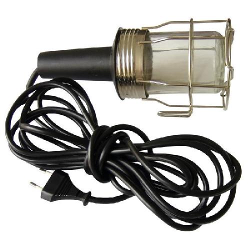 Lampe Electrique - Lampe De Poche ZENITECH Baladeuse metal filaire 5m 60W pour ampoule E27
